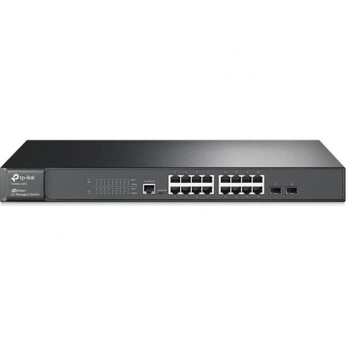 Коммутатор TP-LINK 16-портовый с 2 SFP-слотами T2600G-18TS (TL-SG3216) Коммутатор TP-LINK 16-портовый с 2 SFP-слотами T2600G-18TS (TL-SG3216)
