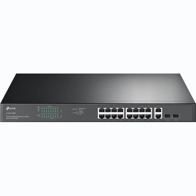 Коммутатор TP-LINK 18-портовый с 16 портами PoE+ TL-SG1218MP Коммутатор TP-LINK 18-портовый с 16 портами PoE+ TL-SG1218MP