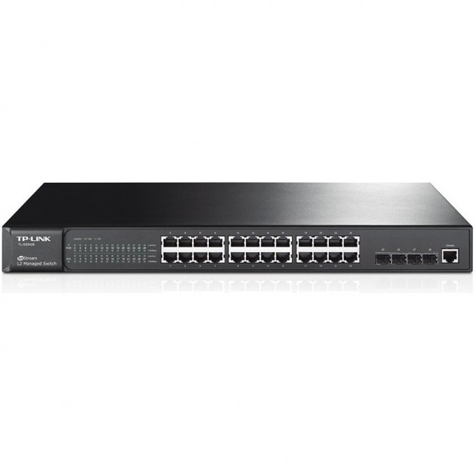 Коммутатор TP-LINK 24-портовый c 4 SFP-слотами TL-SG5428 Коммутатор TP-LINK 24-портовый c 4 SFP-слотами TL-SG5428