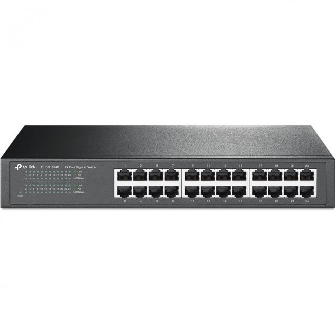 Коммутатор TP-LINK 24-портовый гигабитный TL-SG1024D Коммутатор TP-LINK 24-портовый гигабитный TL-SG1024D