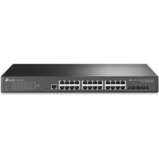 Коммутатор TP-LINK 24-портовый с 4 SFP+ слотами 10GE TL-SG3428X Коммутатор TP-LINK 24-портовый с 4 SFP+ слотами 10GE TL-SG3428X