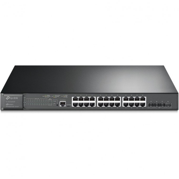 Коммутатор TP-LINK 24-портовый с четырьмя слотами SFP+ 10 Гбит/с TL-SG3428XMP Коммутатор TP-LINK 24-портовый с четырьмя слотами SFP+ 10 Гбит/с TL-SG3428XMP