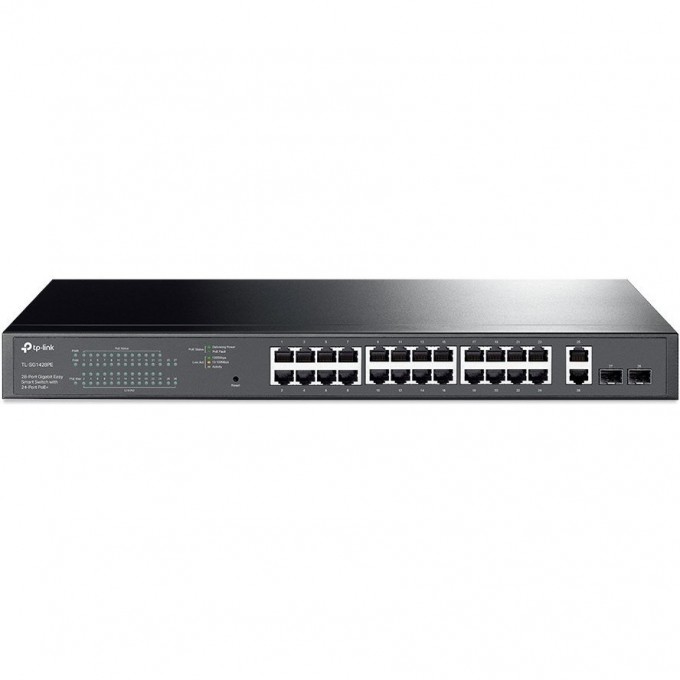 Коммутатор TP-LINK 28-портовый гигабитный с 24 портами PoE+ TL-SG1428PE Коммутатор TP-LINK 28-портовый гигабитный с 24 портами PoE+ TL-SG1428PE