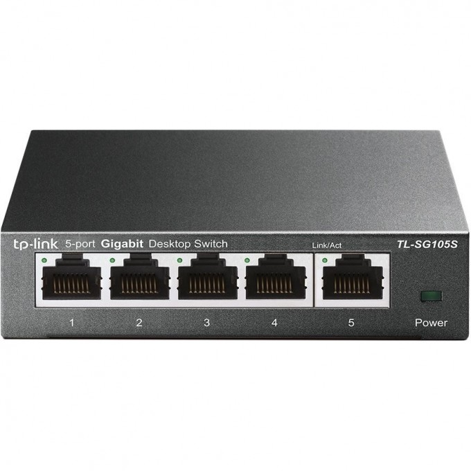 Коммутатор TP-LINK 5-портовый 10/100/1000 Мбит/с TL-SG105S Коммутатор TP-LINK 5-портовый 10/100/1000 Мбит/с TL-SG105S