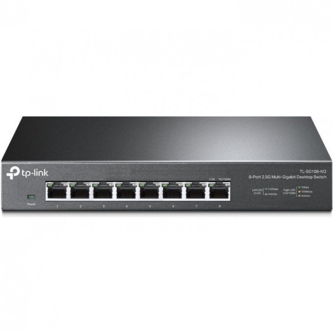 Коммутатор TP-LINK 8-портовый 2,5 Гбит/с TL-SG108-M2 Коммутатор TP-LINK 8-портовый 2,5 Гбит/с TL-SG108-M2