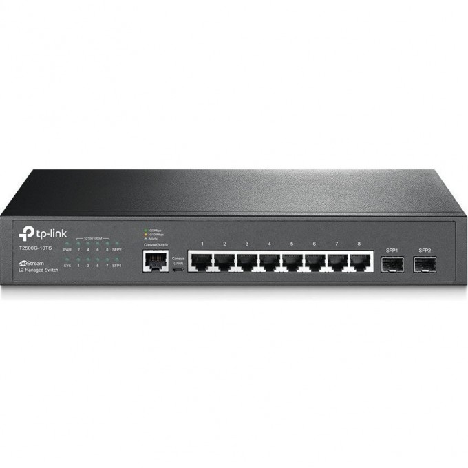 Коммутатор TP-LINK 8-портовый гигабитный T2500G-10TS (TL-SG3210) Коммутатор TP-LINK 8-портовый гигабитный T2500G-10TS (TL-SG3210)
