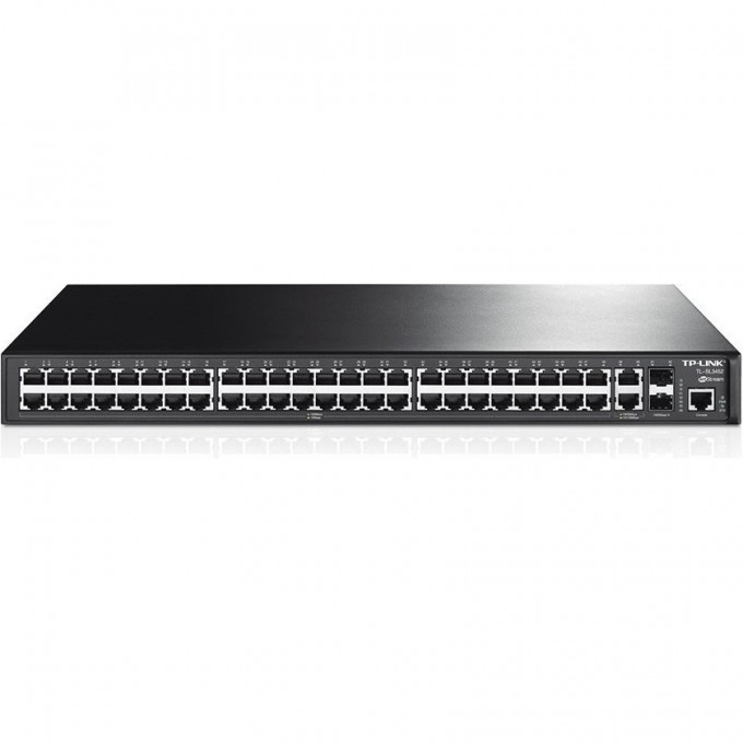 Коммутатор TP-LINK на 48 портов 10/100 Мбит/с и 4 гигабитных порта TL-SL3452 Коммутатор TP-LINK на 48 портов 10/100 Мбит/с и 4 гигабитных порта TL-SL3452