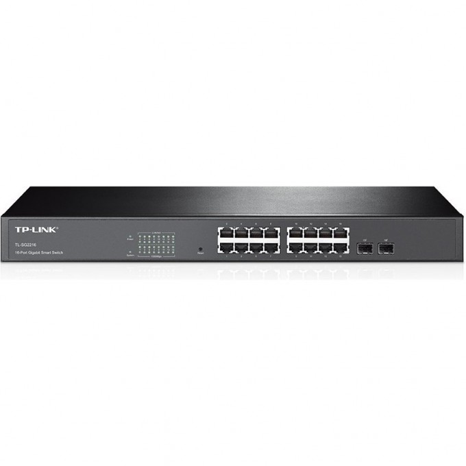 Smart-коммутатор TP-LINK 16-портовый гигабитный с 2 комбинированными SFP-слотами TL-SG2216 Smart-коммутатор TP-LINK 16-портовый гигабитный с 2 комбинированными SFP-слотами TL-SG2216
