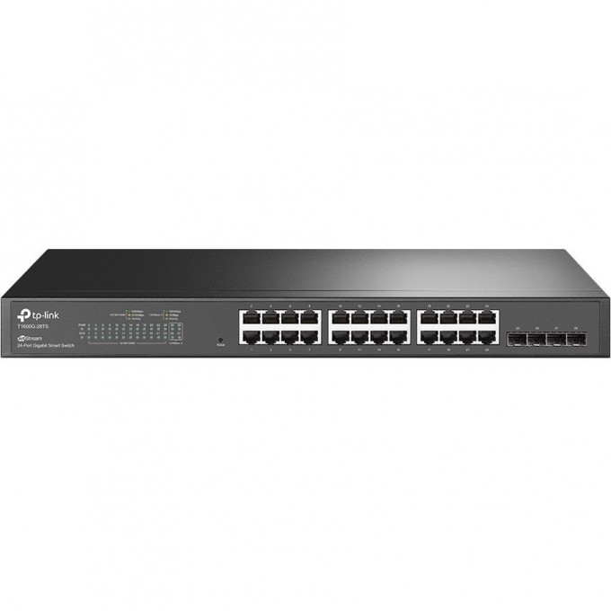 Smart-коммутатор TP-LINK 24-портовый гигабитный с 4 SFP-слотами T1600G-28TS (TL-SG2424) Smart-коммутатор TP-LINK 24-портовый гигабитный с 4 SFP-слотами T1600G-28TS (TL-SG2424)