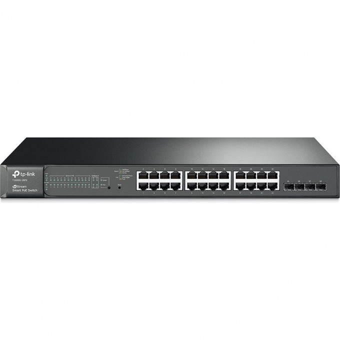 Smart-коммутатор TP-LINK 24-портовый гигабитный T1600G-28PS (TL-SG2424P) Smart-коммутатор TP-LINK 24-портовый гигабитный T1600G-28PS (TL-SG2424P)